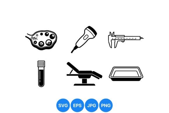 Dental Clinic Tools Vector Icons