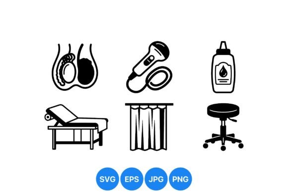 Medical Clinic Equipment Icons