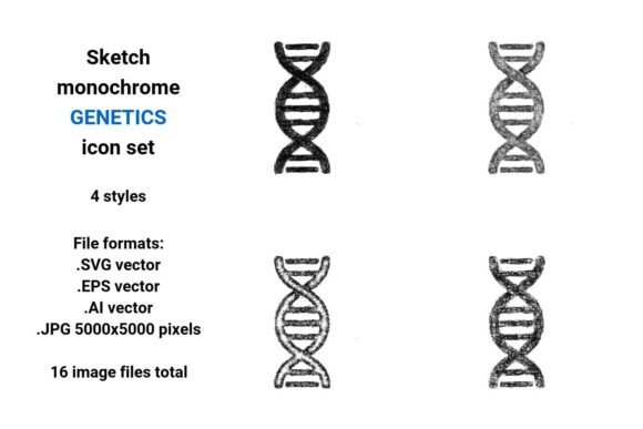 Sketch Genetics Icon Set